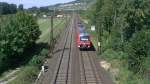 Ein Triebwagen der BR 440 der Mainfrankenbahn fhrt am 20.08.2011 als RB Wrzburg Hbf - Jossa durch die Ortschaft Thngersheim.