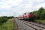 16.06.2014; 218 433 mit RB nach München Hbf; Hier bei Grub