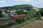 Ein unbekannter 440er als RB58058 von Treuchtlingen nach Karlstadt(Main) bei Retzbach-Zellingen, 23.07.2015