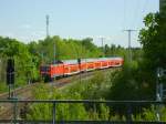 Am 6.5.2007 kam ein RE der Linie 7 aus Richtung Schnefeld daher.