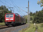 Nachschuss auf 146 214-4 mt einem RE 4 nach Rathenow am 21.
