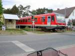 Zug Richtung Frstenwade/Spree  RB35 aufgenommen in Bad Saarow am 30 April 2007  14.35Uhr