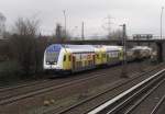 Der ME 81517 von Hamburg Hbf nach Cuxhaven, am 20.02.2016 in Hamburg-Hausbruch.