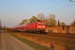 DB Regio 114 022-7 mit dem RE50 am 28.03.20 in Rodenbach 
