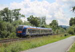 Cantus 428 501 (94 80 0428 629-0 D-CAN) als RB 24226 von Fulda nach Kassel Hbf, am 04.08.2025 bei Bad Hersfeld.