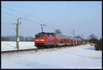 120 205 schob am 19.12.09 den RE1 nach Rostock.