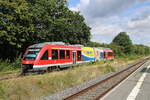 DB 648 767 als RB 14320 von Gittelde/Bad Grund (Harz) nach Braunschweig Hbf, am 04.08.2023 in Salzgitter-Ringelheim.