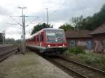 BR 628 597 fhrt in den Bahnhof Gifhorn ein.
