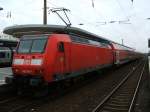 Der RE 1 von Hamm nach Aachen ,im Schub die 146 016-1 ,(13.09.2007)