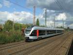 ABELLIO Rail,Stadler Flirt  Finnentrop  als RB 40 , Hagen - Essen  fhrt durch Bochum Ehrenfeld.(25.09.2007)