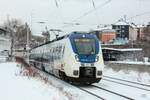 nationalexpress 442 864 als RB48 nach Köln Hbf bei der Durchfahrt in Wuppertal, Januar 2026.