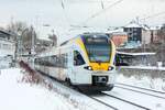 eurobahn ET 6.01 als RE13 nach Venlo bei der Durchfahrt in Wuppertal, Januar 2026.