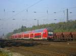RE 6 von Dsseldorf nach Minden in BO Ehrenfeld kurz vor Bochum Hbf.(26.09.2008)