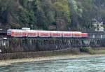 Regio mit Dosto-Steuerwagen in Front, kurz vor Remagen - 28.03.2014