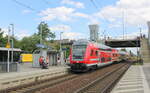 Der D-DB 50 80 86-81 070-4 DBpbzfa 766.0 der S-Bahn Dresden als RE 16516 von Dresden Hbf nach Leipzig Hbf, am 17.07.2023 in Leipzig-Engelsdorf.