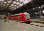 D-DB 50 80 86-81 122-3 DABpbzfa 767.2  Johann Joachim Wickelmann  als RE 17690 nach Magdeburg Hbf, am 08.09.2015 in Leipzig Hbf.