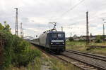 WEE 143 295-4 mit der RB 31947 (Abellio Ersatzverkehr) von Saalfeld (S) nach Halle (S) Hbf, am 13.07.2022 in Naumburg (S) Hbf.