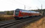 Zwischen Muldenstein und Burgkemnitz fuhr eine RB am 05.12.11 nach Wittenberg.