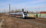 Abellio 9442 116 als RE 73969 von Erfurt Hbf nach Apolda, am 07.03.2025 in Erfurt-Azmannsdorf.