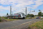 Abellio 9442 114 + 9442 601 als RB 74572 von Sangerhausen nach Erfurt Hbf, am 02.07.2026 in Erfurt Ost.