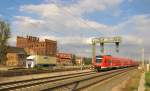 DB 612 176 als RB 16294 von Apolda nach Erfurt Hbf, am 16.04.2012 in Erfurt-Vieselbach.