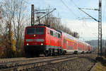 10.11.2018 Streckenabschnitt Uhingen 111 076 & 111 080 Garnitur ohne Steuerwagen