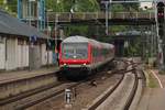 Am 06.06.2019 erreicht eine RB nach Heilbronn den Bahnhof Ludwigsburg.