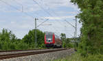 Am 13. Juni 2020 war der letzte Einsatztag der lokbespannten Züge von DB Regio auf der Strecke Stuttgart-Tübingen. Hier ist RE77543 auf dem Weg nach Tübingen bei der Durchfahrt in Großbettlingen zu sehen.