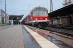 IRE 3277 aus Stuttgart legte hier in Reutlingen am 14.05.09 bei Abenddmmerung eine kurze Pause ein.