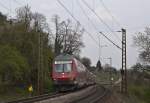 RE 31014 (Basel Bad Bf - Offenburg) am 18. April 2010 bei Istein.
