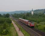 Kleines Wettrennen zwischen 146 110 und einem Radfahrer am 2. Juni 2010 bei Denzlingen. ;)