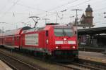 146201-9 vor RE nach Stuttgart Hbf. Der freundliche Lokfhrer hatt seine letzte Schicht 21.11.2010 Heilbronn Hbf.