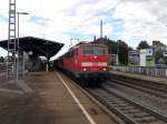 BR 111 048-5 war am 08.06.2012 um 17:03 Uhr mit einer RB nach Basel Bad Bf in Mllheim (Baden).