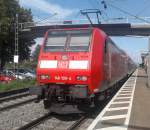 Am 17.09.2012 kam 146 109-4 mit RE 26508 und +4 min.