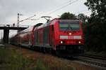 Ausfahrt am 12.07.2014 von 146 236-5 als RE (Offenburg - Freiburg (Brsg) Hbf) in Orschweier.