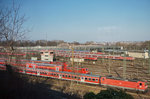 Blick aufs Bahnbetriebswerk Stuttgart-Rosenstein, am 18.3.2016.