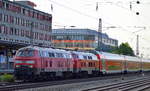 Regionalverkehr in Bayern, hier eine Doppeltraktion 218ér mit  218 433-1 (NVR:  92 80 1 218 433-1 D-DB ) +  218 428-1  (NVR:  92 80 1 218 428-1 D-DB ) Richtung München Hbf.