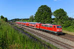 Die 111 127 verstärkt seit Ende 2021 den Bestand der Baureihe beim BW München 1.