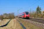 442 277 DB Regio als RE 4925/4905 (Sonneberg (Thür) Hbf / Saalfeld (Saale) - Nürnberg Hbf) bei Hirschaid, 24.03.2021