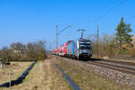 193 806 Railpool/DB Regio mit RE 4961 (Coburg - Nürnberg Hbf) bei Hirschaid, 24.03.2021