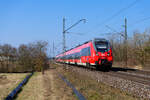 442 307 DB Regio als RE 4787/4987 (Würzburg Hbf / Leipzig Hbf - Nürnberg Hbf) bei Hirschaid, 24.03.2021