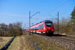 442 272 DB Regio als RE 4929/4909 (Sonneberg (Thür) Hbf / Saalfeld (Saale) - Nürnberg Hbf) bei Hirschaid, 24.03.2021