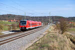 440 323 DB Regio als RB 58120 (Treuchtlingen - Würzburg Hbf) bei Oberdachstetten, 29.03.2021