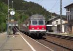 Eine Regionalbahn nach Bamberg erreicht am 7.