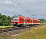 440 806 mit RB 58109 nach Treuchtlingen kurz vor Oberdachstetten am 18.7.2012