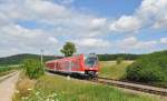 440 820 mit RB 58113 nach Treuchtlingen.Bild entstand in Mitteldachstetten am 18.7.2012