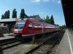 07.08.2012 - DB 612 579 Regionalbahn am Bahnhof Lindau