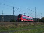 442 108 ist am 30.September 2012 als RB nach Pressig-Rothenkirchen bei Halach unterwegs.