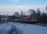 Der letzte Planmige n-Wagen Zugim Frankenwald! RB 59361 mit fhrenden Bnrdzf 470.0 und schiebender 111 207 verlsst am 07.Dezember 2012 den Bahnhof Kronach Richtung Lichtenfels.