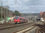 442 309 verlsst am 31. Januar 2013 als RE nach Nrnberg Hbf den Bahnhof Kronach.